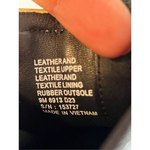 Tory Burch Women's White Black Chelsea Lug Leather Waterproof Bootie Boots Size - Picture 8 of 9